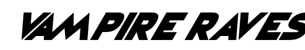 Vampire Raves font preview